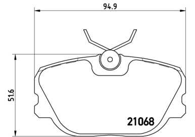 Pastiglie freno anteriori Saab cod.p71004