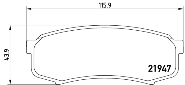Pastiglie freno posteriori Toyota cod.p83024