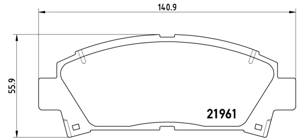 Pastiglie freno anteriori Toyota cod.p83028