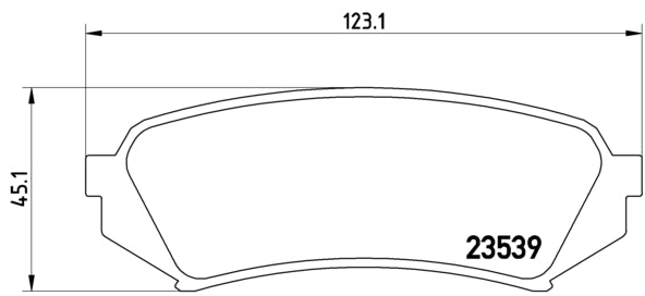 Pastiglie freno posteriori Toyota cod.p83049