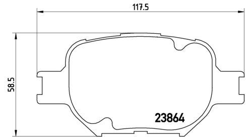 Pastiglie freno anteriori Toyota cod.p83054