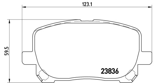Pastiglie freno anteriori Toyota cod.p83061