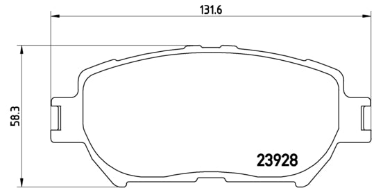 Pastiglie freno anteriori Toyota cod.p83062