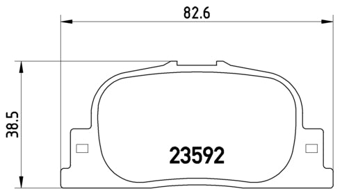 Pastiglie freno posteriori Toyota cod.p83063