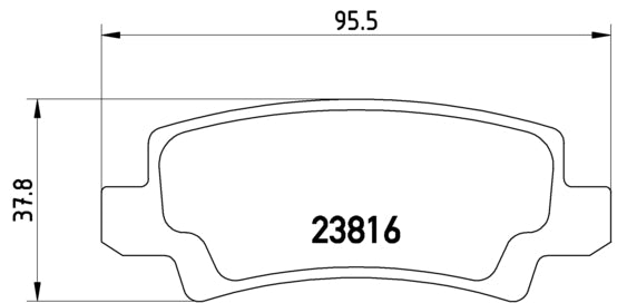 Pastiglie freno posteriori Toyota cod.p83065