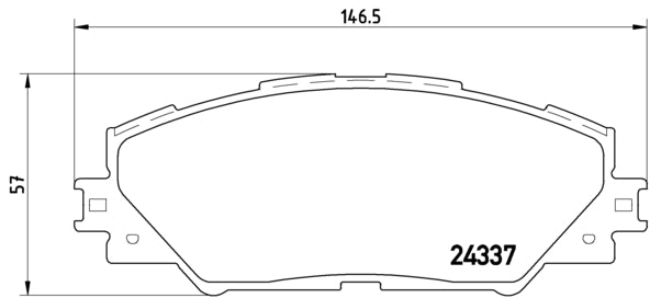 Pastiglie freno anteriori Toyota cod.p83071