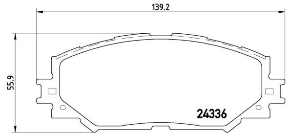 Pastiglie freno anteriori Toyota cod.p83082