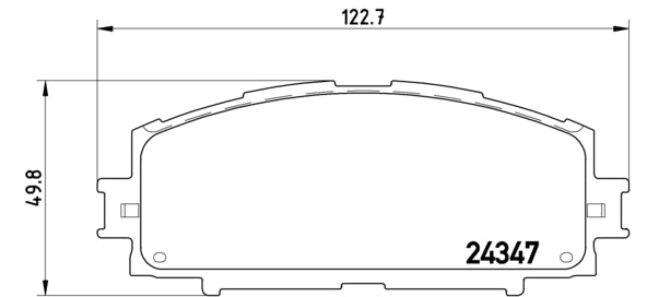 Pastiglie freno anteriori Toyota cod.p83086