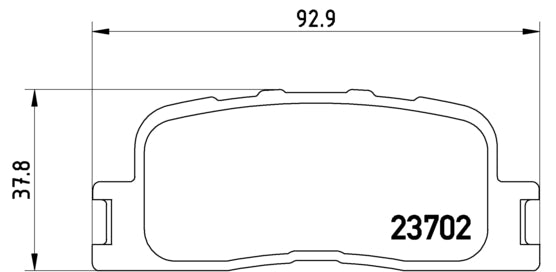 Pastiglie freno posteriori Toyota cod.p83088