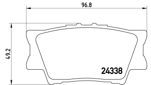 Pastiglie freno posteriori Toyota cod.p83089