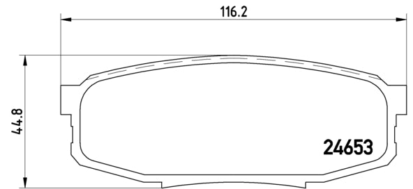 Pastiglie freno posteriori Toyota cod.p83098