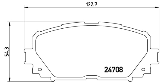 Pastiglie freno anteriori Toyota cod.p83101