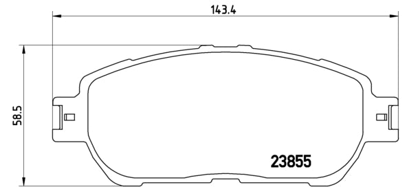 Pastiglie freno anteriori Toyota cod.p83105