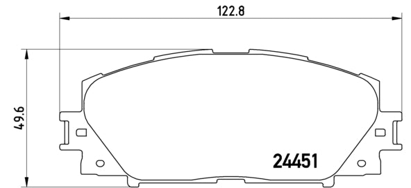 Pastiglie freno anteriori Toyota cod.p83106