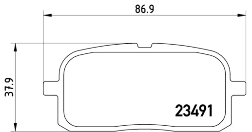 Pastiglie freno posteriori Toyota cod.p83116