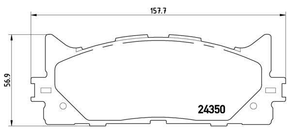Pastiglie freno anteriori Toyota cod.p83117
