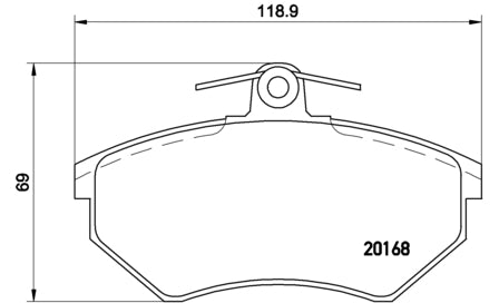 Pastiglie freno anteriori Volkswagen cod.p85011