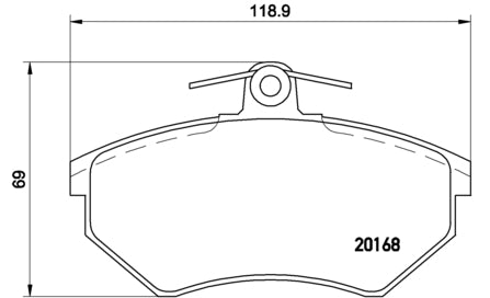 Pastiglie freno anteriori Volkswagen cod.p85015