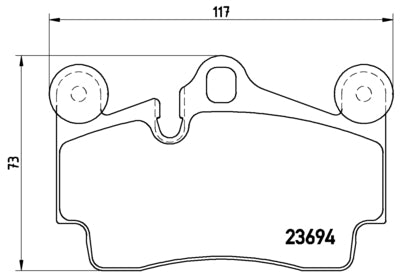 Pastiglie freno posteriori Porsche cod.p85070