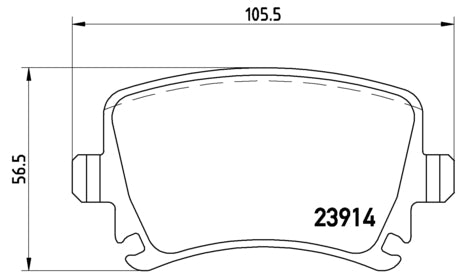 Pastiglie freno posteriori Volkswagen cod.p85073