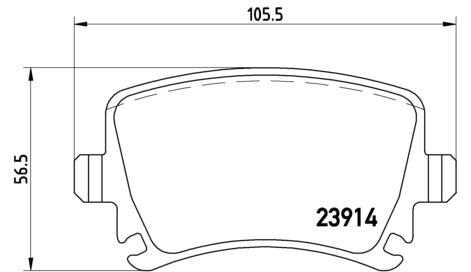 Pastiglie freno posteriori Volkswagen cod.p85095