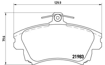 Pastiglie freno anteriori Mitsubishi cod.p86017