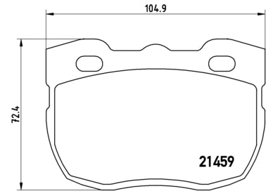 Pastiglie freno anteriori Land Rover cod.p99001